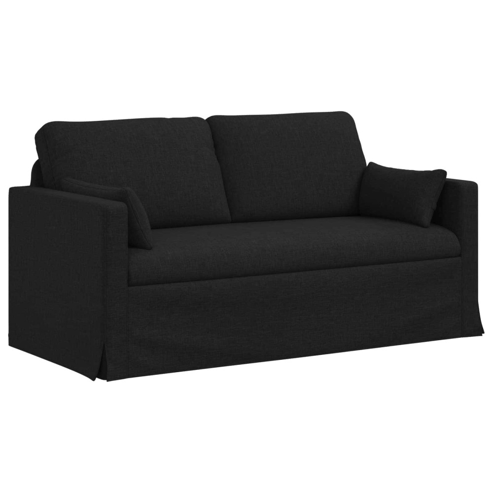 Produktbild för Soffset 2 pcs Svart 158 x 78 x 80 cm tyg