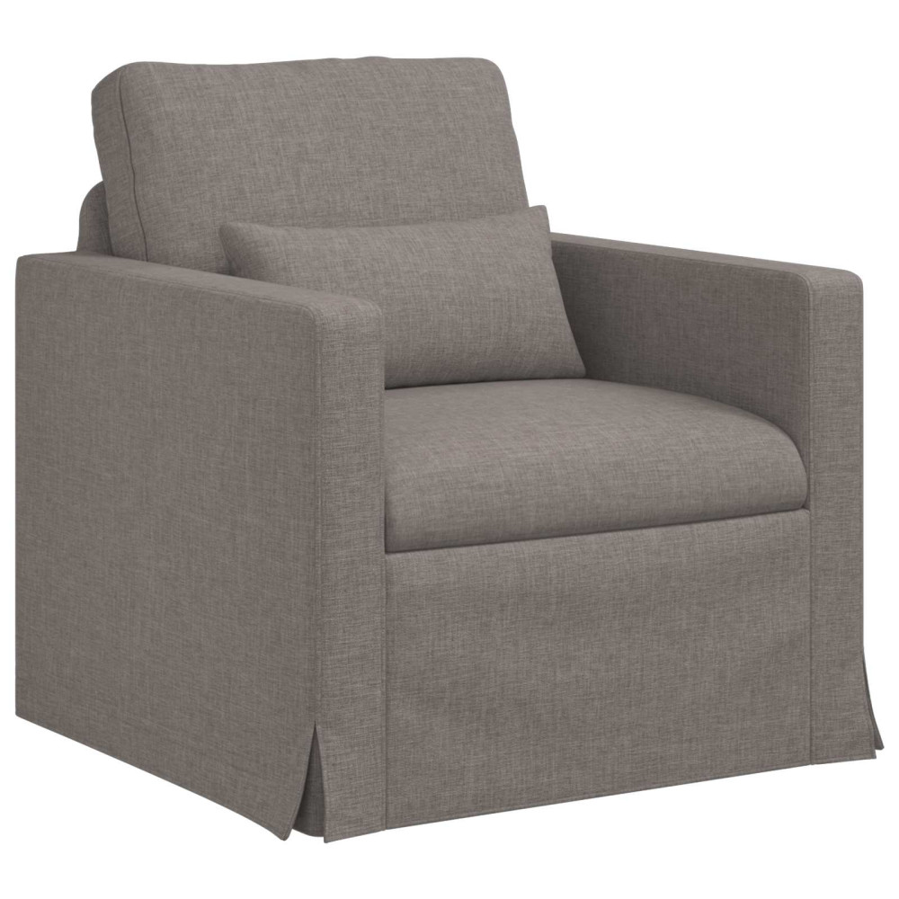Produktbild för Soffset 2 pcs Taupe 158 x 78 x 80 cm tyg