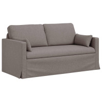 Produktbild för Soffset 2 pcs Taupe 158 x 78 x 80 cm tyg