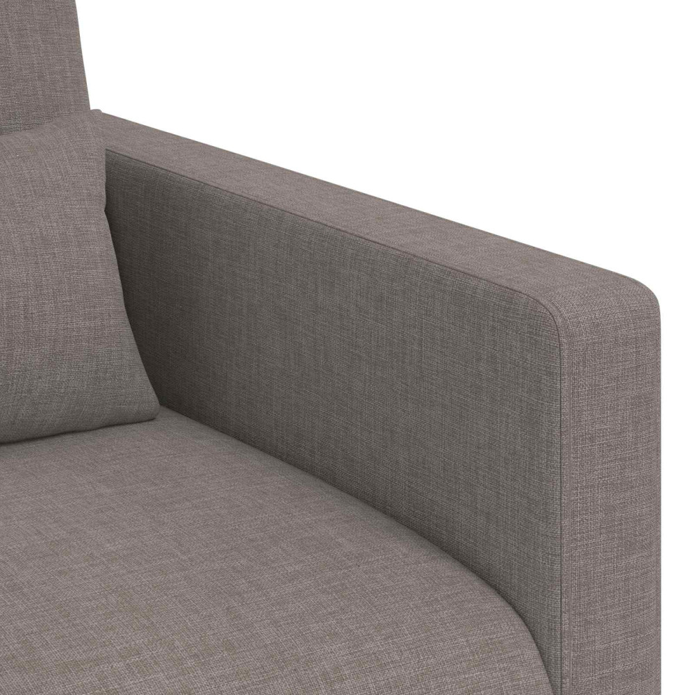 Produktbild för Soffset 2 pcs Taupe 158 x 78 x 80 cm tyg