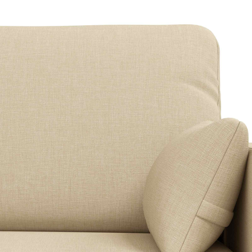 Produktbild för Soffset 2 pcs Kräm 158 x 78 x 80 cm tyg