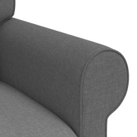 Produktbild för Soffset 2 pcs Mörkgrå 215 x 82 x 80 cm tyg