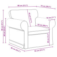 Produktbild för Soffset 2 pcs Mörkgrå 215 x 82 x 80 cm tyg