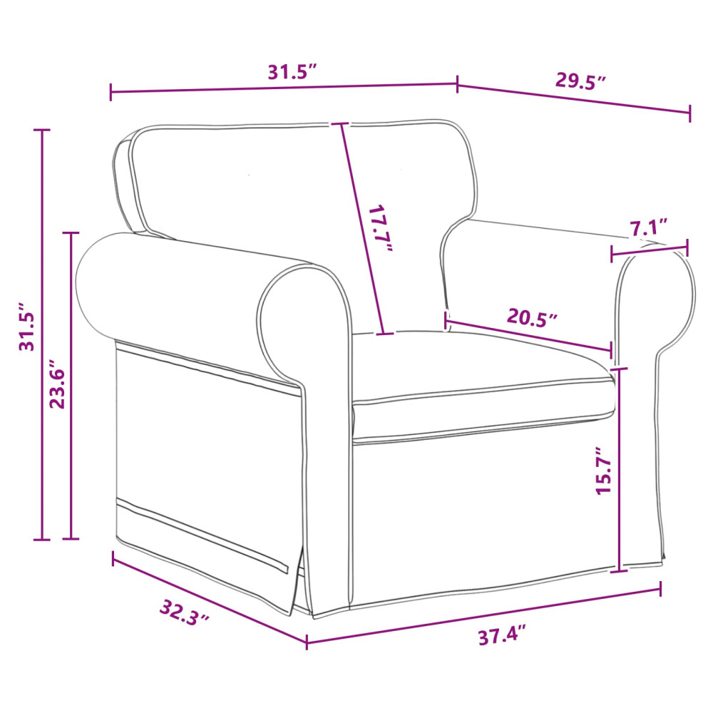 Produktbild för Soffset 2 pcs Mörkgrå 215 x 82 x 80 cm tyg