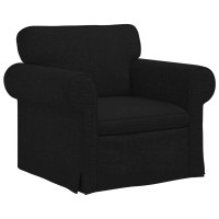 Produktbild för Soffset 2 pcs Svart 215 x 82 x 80 cm tyg