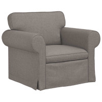 Produktbild för Soffset 2 pcs Taupe 215 x 82 x 80 cm tyg