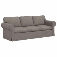 Produktbild för Soffset 2 pcs Taupe 215 x 82 x 80 cm tyg