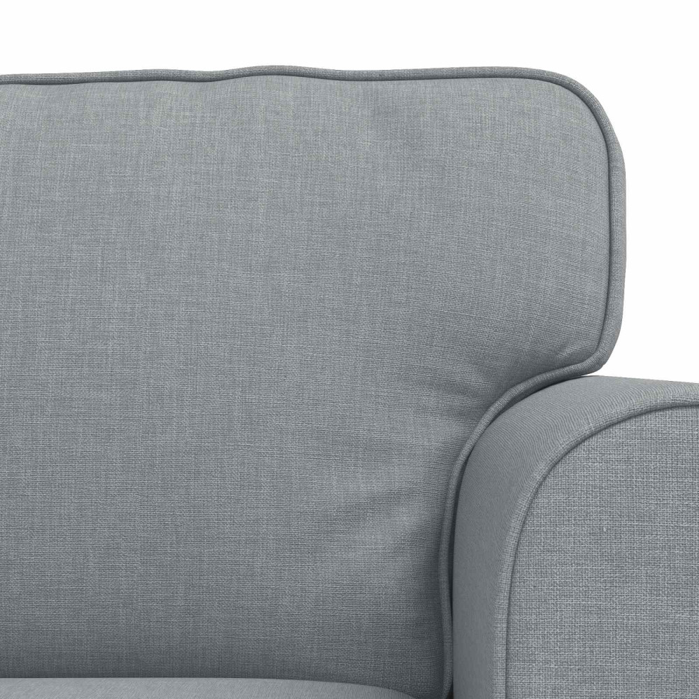 Produktbild för Soffset 2 pcs Ljusgrå 245 x 82 x 80 cm tyg