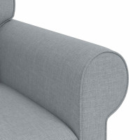 Produktbild för Soffset 2 pcs Ljusgrå 245 x 82 x 80 cm tyg