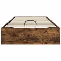 Produktbild för Ottoman Sängram Rökt Ek 75,5 x 190 cm Konstruerat trä