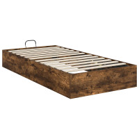 Produktbild för Ottoman Sängram Rökt Ek 75,5 x 190 cm Konstruerat trä