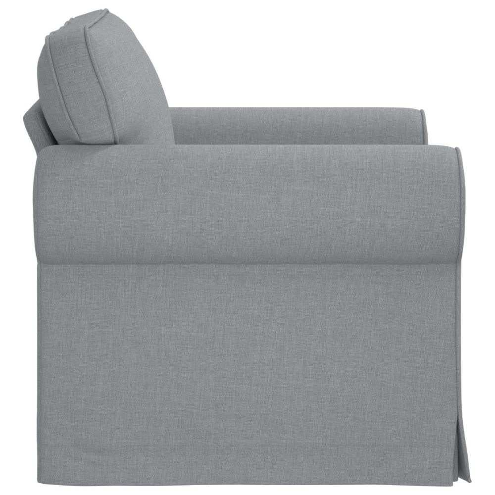 Produktbild för Soffa Ljusgrå 95 x 82 x 80 cm tyg