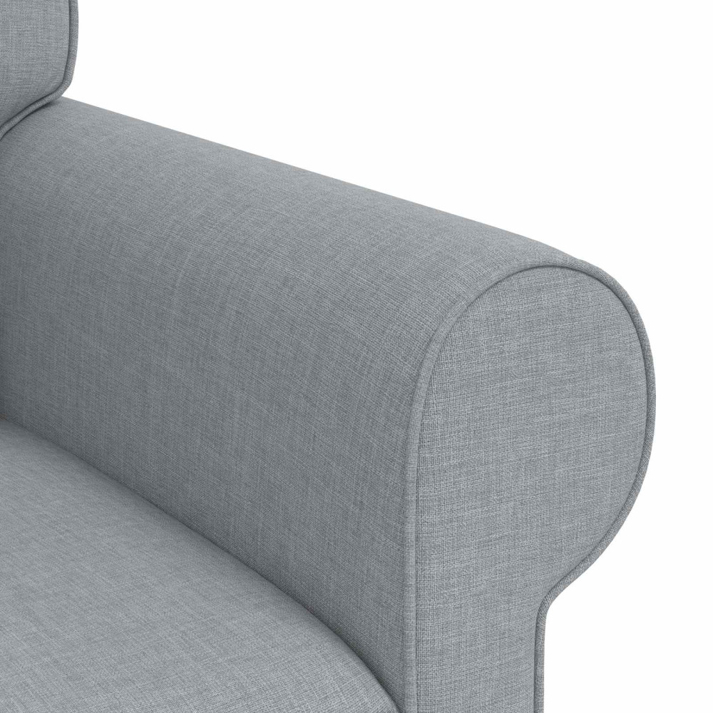 Produktbild för Soffa Ljusgrå 95 x 82 x 80 cm tyg