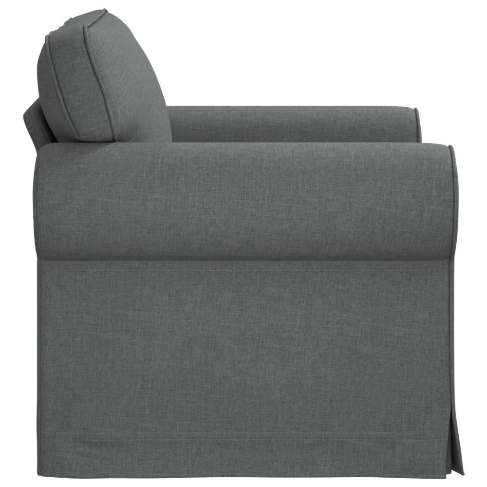 Produktbild för Soffa Mörkgrå 95 x 82 x 80 cm tyg