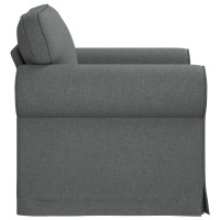 Produktbild för Soffa Mörkgrå 95 x 82 x 80 cm tyg