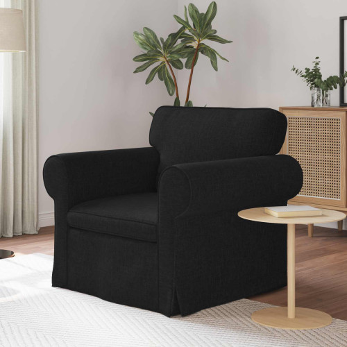 vidaXL Soffa Svart 95 x 82 x 80 cm tyg