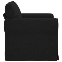 Produktbild för Soffa Svart 95 x 82 x 80 cm tyg