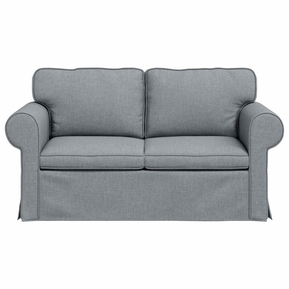 Produktbild för Soffa Ljusgrå 155 x 82 x 80 cm tyg