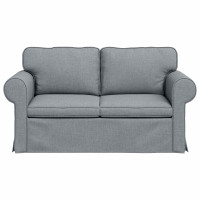 Produktbild för Soffa Ljusgrå 155 x 82 x 80 cm tyg