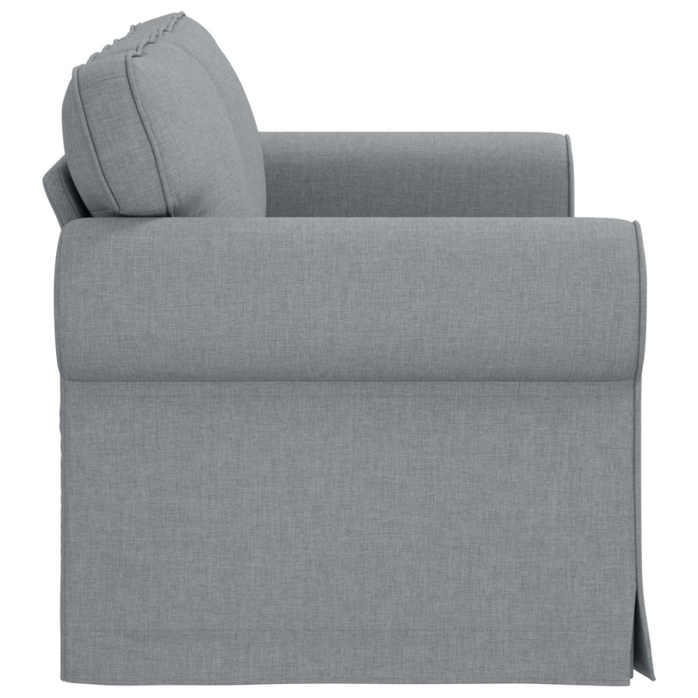 Produktbild för Soffa Ljusgrå 155 x 82 x 80 cm tyg