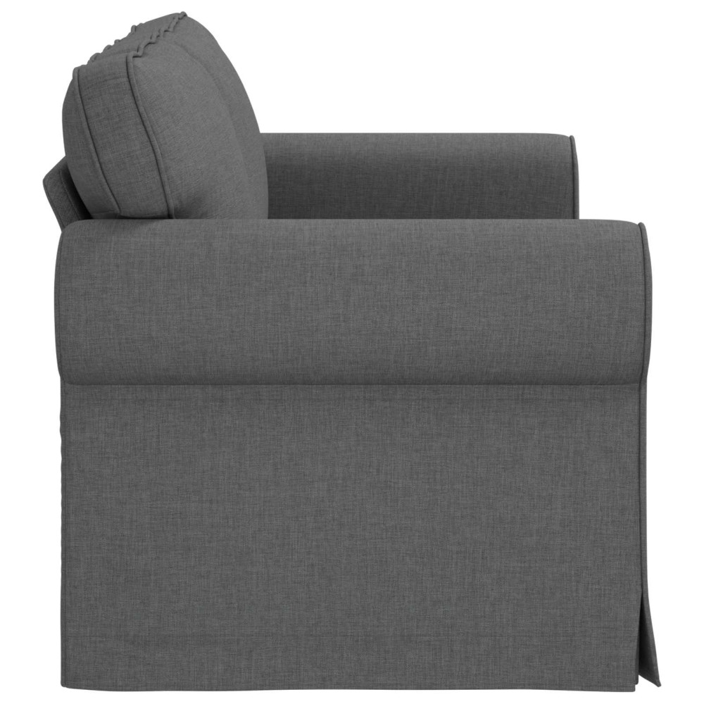 Produktbild för Soffa Mörkgrå 155 x 82 x 80 cm tyg
