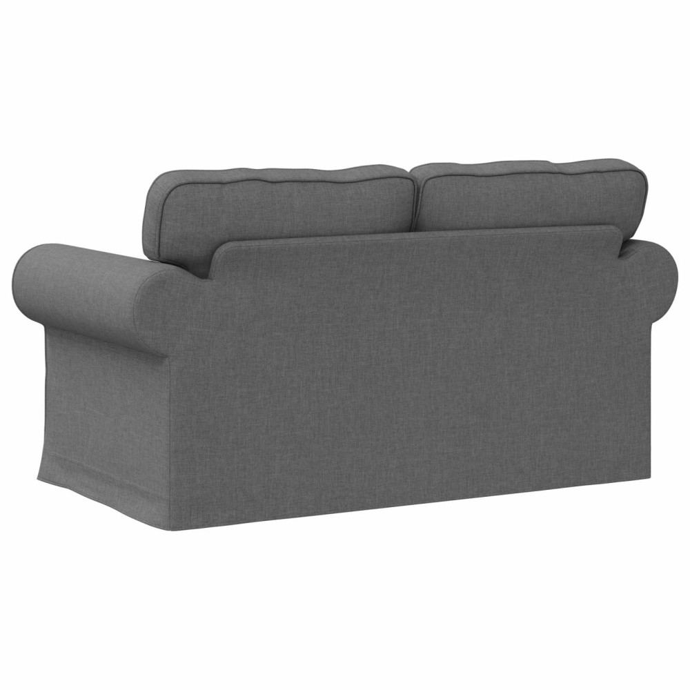 Produktbild för Soffa Mörkgrå 155 x 82 x 80 cm tyg