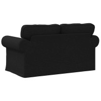 Produktbild för Soffa Svart 155 x 82 x 80 cm tyg