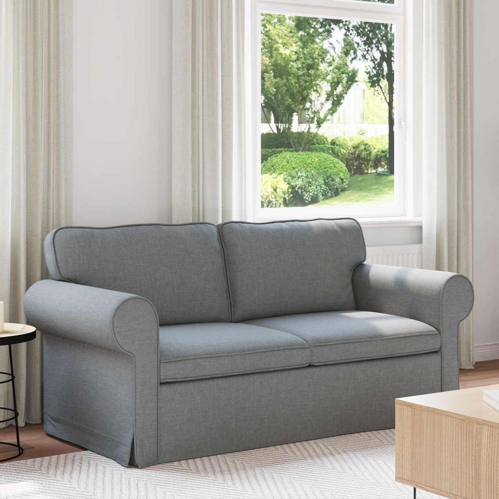 Produktbild för Soffa Ljusgrå 175 x 82 x 80 cm tyg