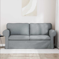 Produktbild för Soffa Ljusgrå 175 x 82 x 80 cm tyg