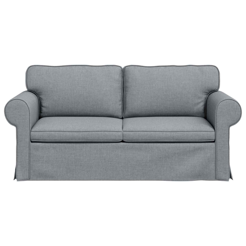 Produktbild för Soffa Ljusgrå 175 x 82 x 80 cm tyg
