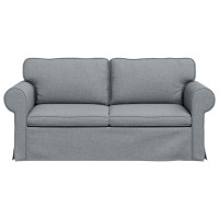 Produktbild för Soffa Ljusgrå 175 x 82 x 80 cm tyg