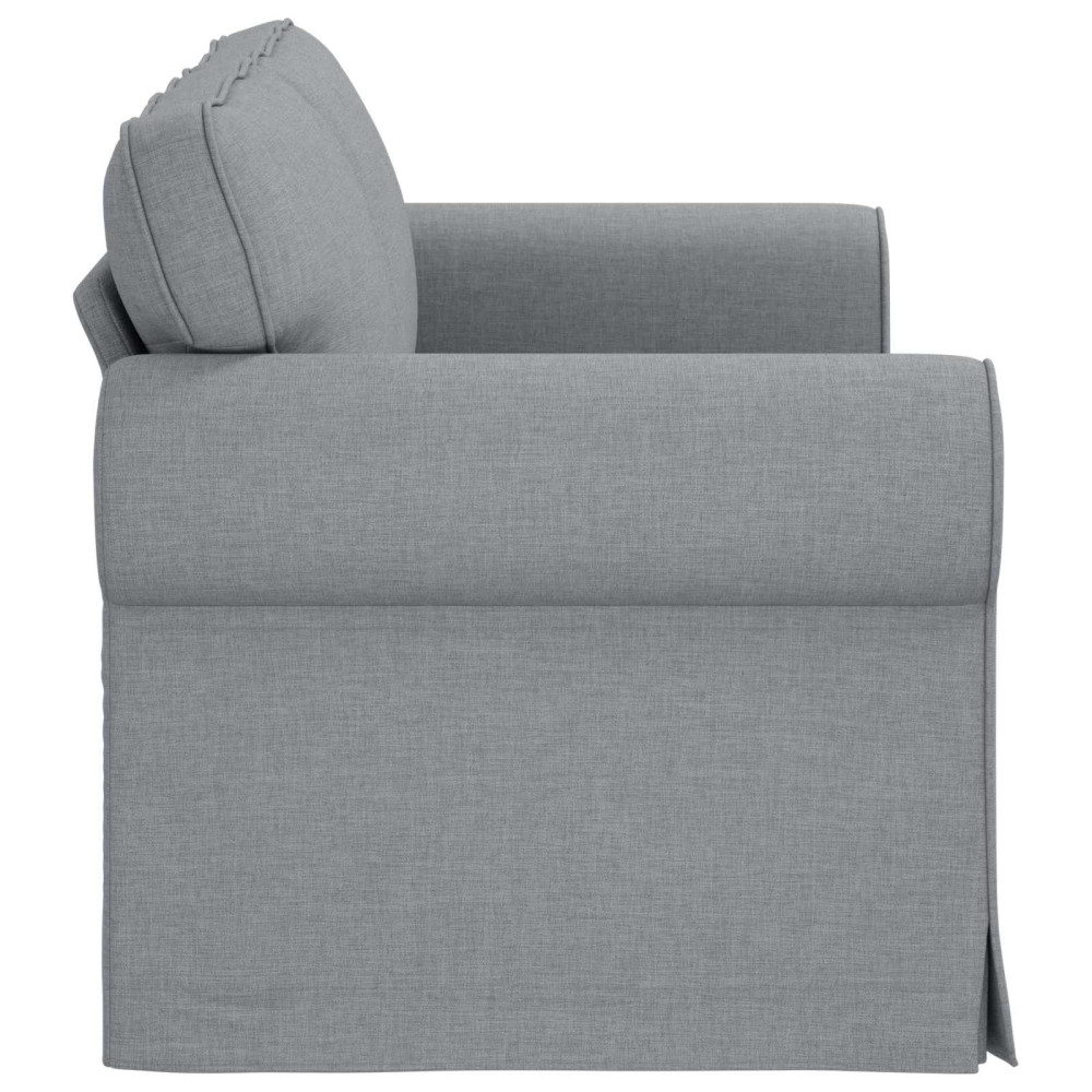 Produktbild för Soffa Ljusgrå 175 x 82 x 80 cm tyg