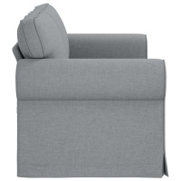 Produktbild för Soffa Ljusgrå 175 x 82 x 80 cm tyg