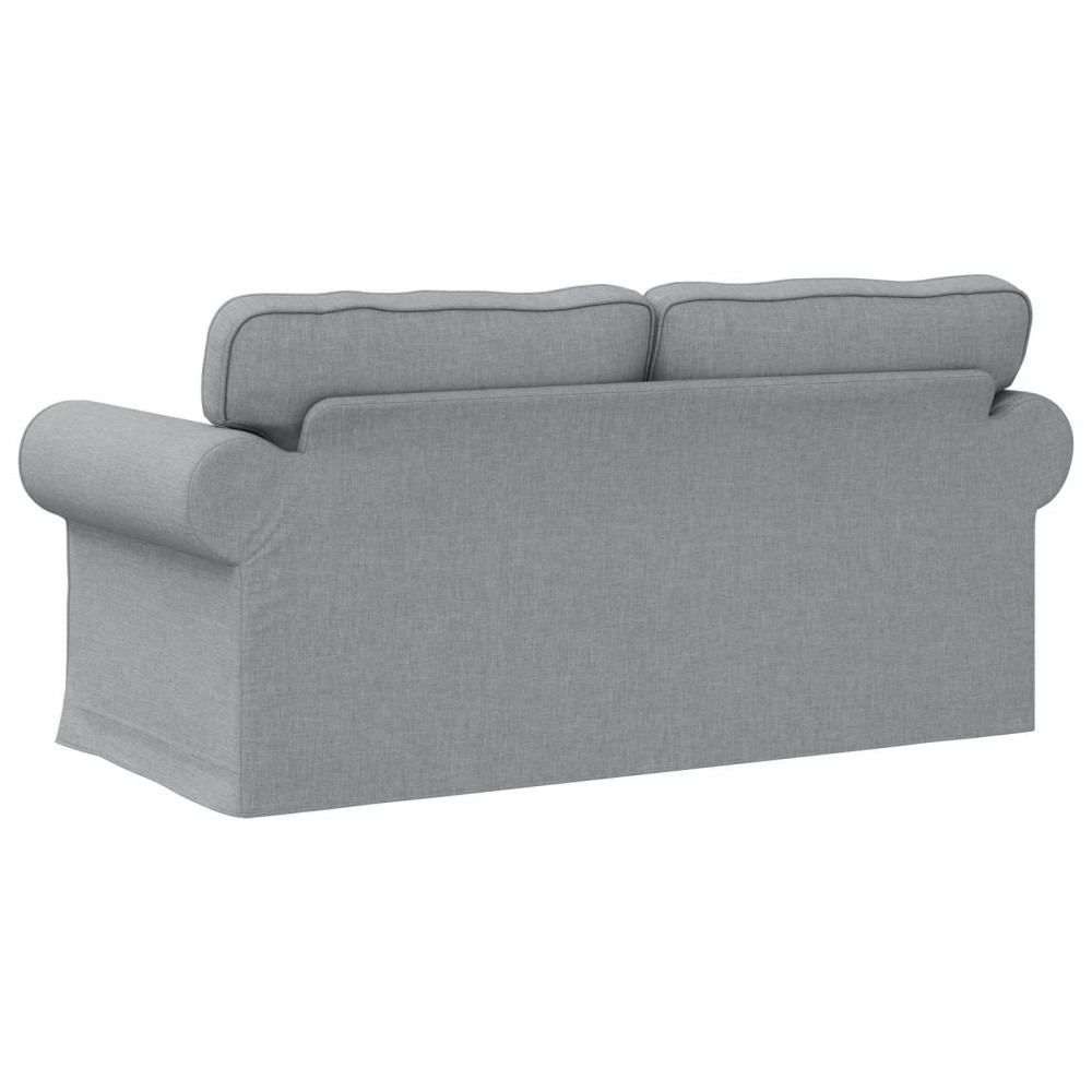 Produktbild för Soffa Ljusgrå 175 x 82 x 80 cm tyg