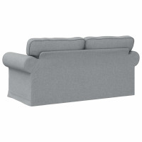 Produktbild för Soffa Ljusgrå 175 x 82 x 80 cm tyg