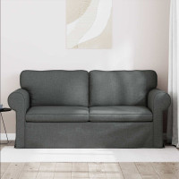 Produktbild för Soffa Mörkgrå 175 x 82 x 80 cm tyg