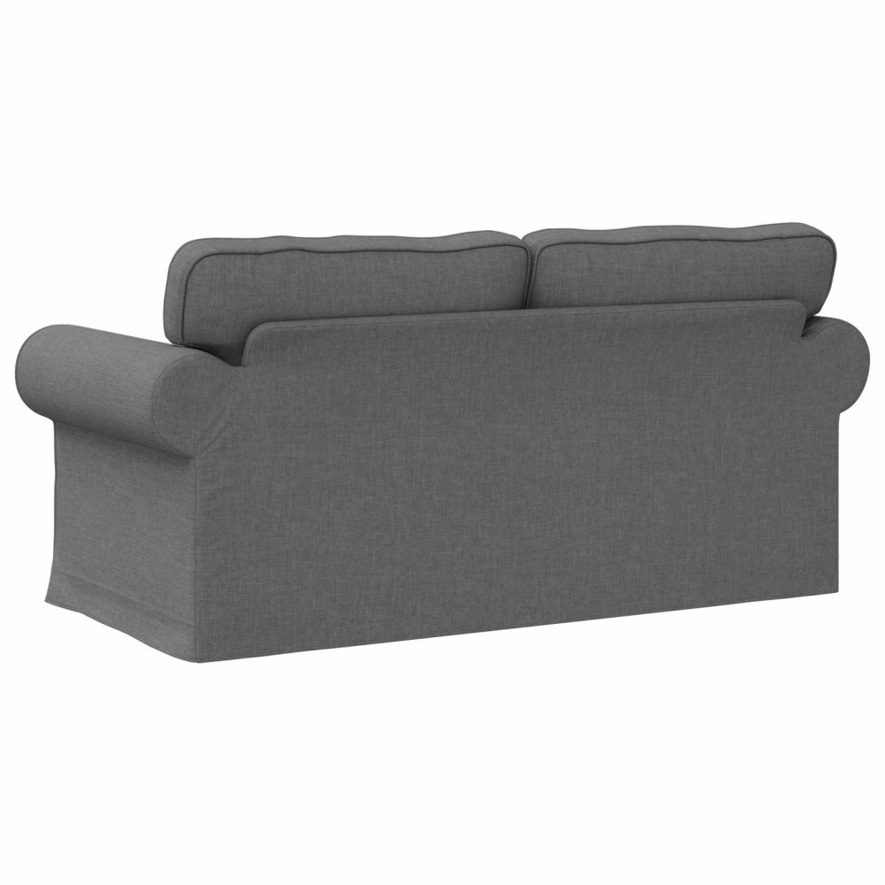 Produktbild för Soffa Mörkgrå 175 x 82 x 80 cm tyg