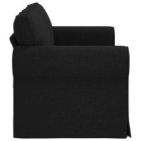 Produktbild för Soffa Svart 175 x 82 x 80 cm tyg