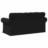 Produktbild för Soffa Svart 175 x 82 x 80 cm tyg