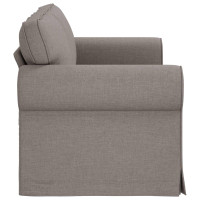 Produktbild för Soffa Taupe 175 x 82 x 80 cm tyg