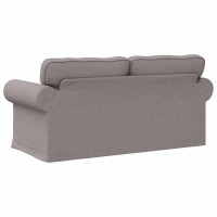 Produktbild för Soffa Taupe 175 x 82 x 80 cm tyg