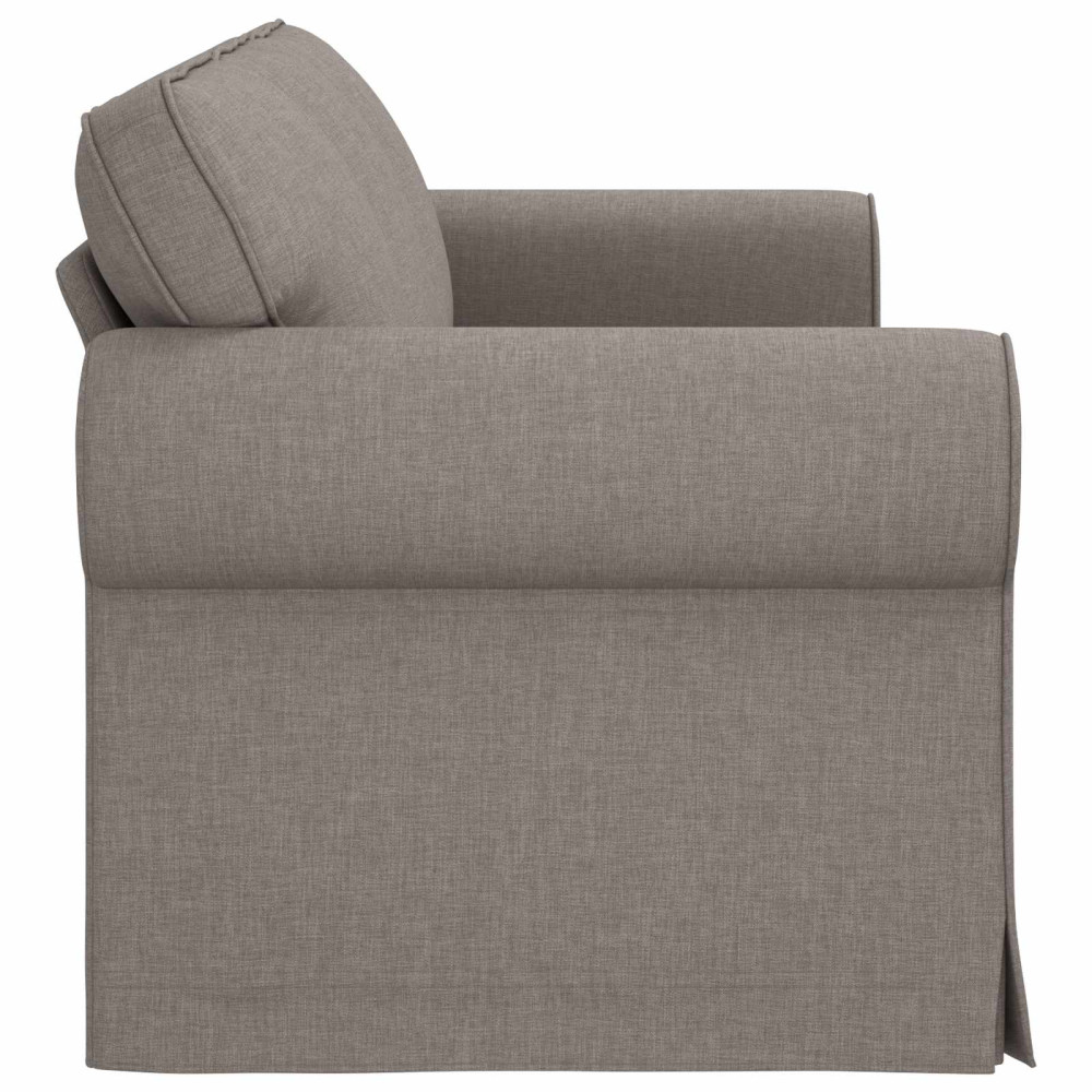 Produktbild för Soffa Taupe 215 x 82 x 80 cm tyg