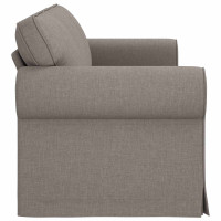 Produktbild för Soffa Taupe 215 x 82 x 80 cm tyg