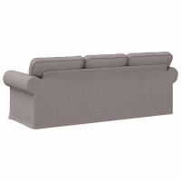 Produktbild för Soffa Taupe 215 x 82 x 80 cm tyg
