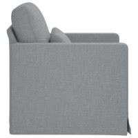 Produktbild för Soffa Ljusgrå 78 x 78 x 80 cm tyg