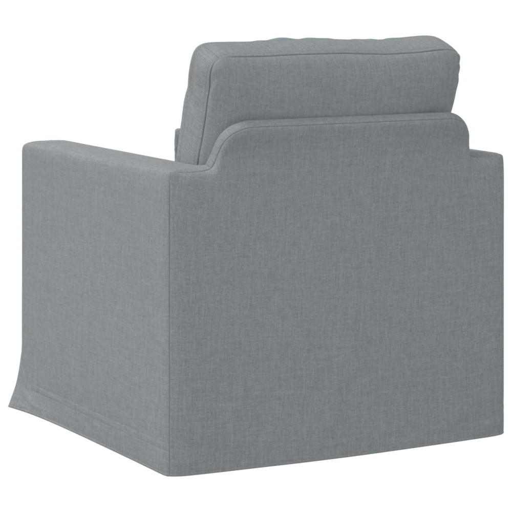 Produktbild för Soffa Ljusgrå 78 x 78 x 80 cm tyg