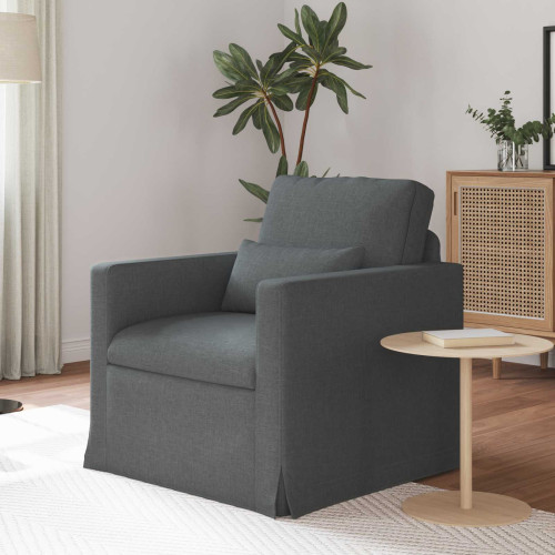 vidaXL Soffa Mörkgrå 78 x 78 x 80 cm tyg