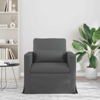Produktbild för Soffa Mörkgrå 78 x 78 x 80 cm tyg