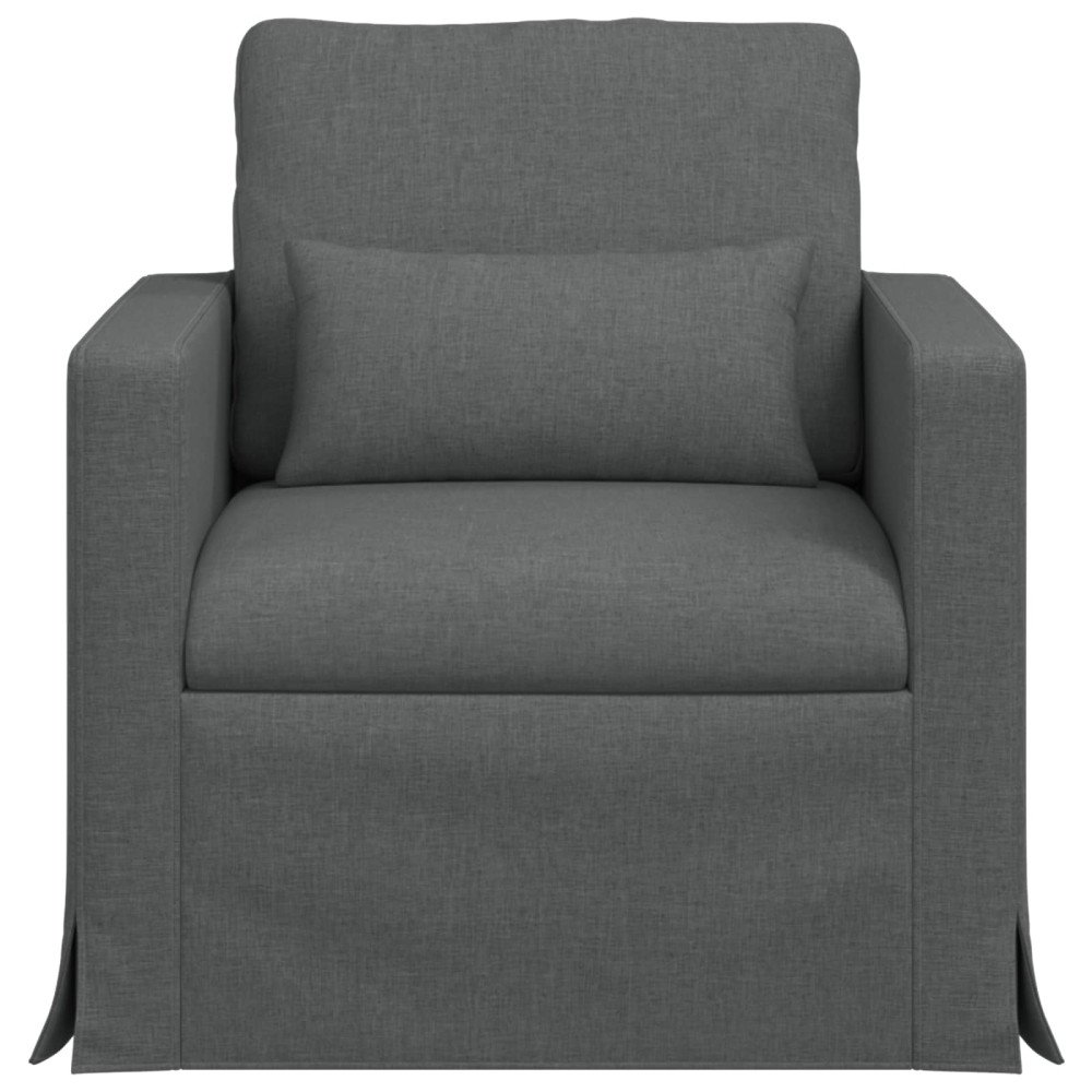Produktbild för Soffa Mörkgrå 78 x 78 x 80 cm tyg