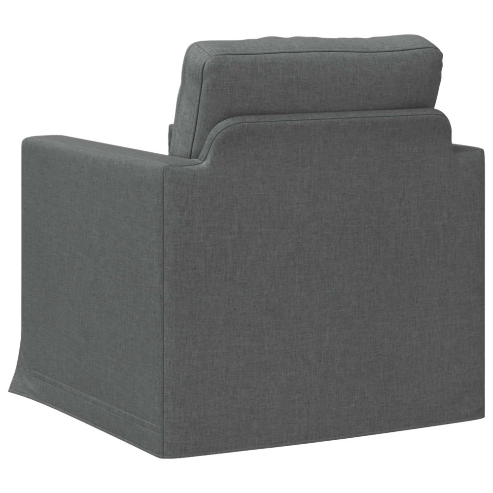 Produktbild för Soffa Mörkgrå 78 x 78 x 80 cm tyg